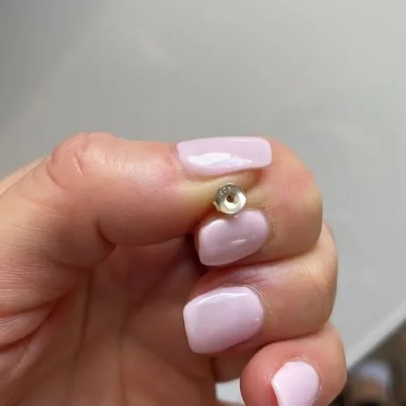 Genuine 925 Sterling Silver Hoop Earring - Picture 4 of 7